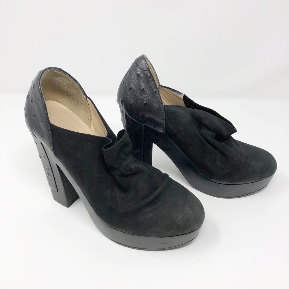 3.1 Phillip Lim | Suede & Ostrich Leather Booties